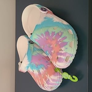 Tye-dye Crocs